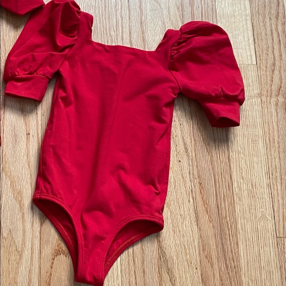 Remie girl red adalie leotard